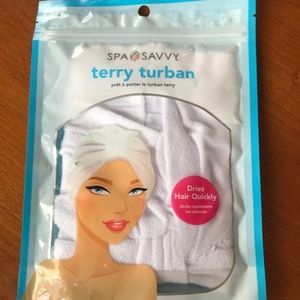 Spa Savvy Terry Turban White